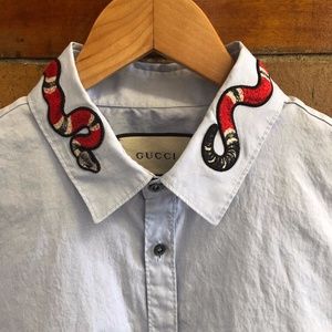 Gucci Kingsnake Oxford Duke Shirt